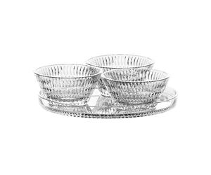 Nachtmann Set de service Ethno Verre en cristal. 4 pièces