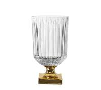 Nachtmann Vase Minerva Gold sur pied, verre cristal, transparent / or, 31.5 cm, 104160