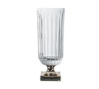 Nachtmann Vase Minerva Platin sur pied, verre cristal, transparent / platine, 40 cm, 104165