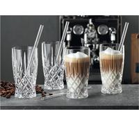 NACHTMANN Verres à Latte Macchiato Set 8 pièces 4 verres avec paille en verre Tastes Good