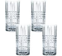 Spiegelau & Nachtmann Square 101049 Lot de 4 Verres à Long Drink, en Cristal, 445 ML