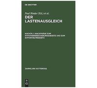 Nachträge Zum Hypothekensicherungsgesetz Und Zum Soforthilfegesetz
