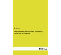 Nachtrag Zu Dem Handbuche Der Analytischen Chemie Von Heinrich Rose