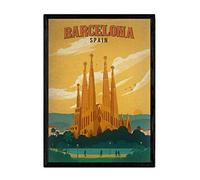 Nacnic Affiche ancienne Barcelone. Feuilles pour décorer les intérieurs avec des images publicitaires anciennes. Cadres de décoration rétro. Format A3 Sans cadre