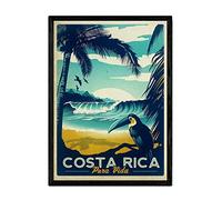 Nacnic Affiche Ancienne Costa Rica. Feuilles pour décorer Les intérieurs avec des Images publicitaires Anciennes. Cadres de décoration rétro. Format A3 sans Cadre
