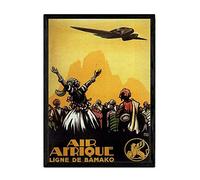 Nacnic Affiche ancienne d´Air Afrique. Feuilles pour décorer les intérieurs avec des images publicitaires anciennes. Cadres de décoration rétro. Format A3 Sans cadre