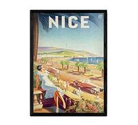 Nacnic Affiche ancienne Nice. Feuilles pour décorer les intérieurs avec des images publicitaires anciennes. Cadres de décoration rétro. Format A3 Sans cadre