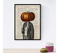 Nacnic Affiche de légumes humains. Poster Mme Tomate. Peintures d'humains à têtes végétales. Format A4 Sans cadre