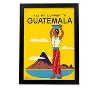 Nacnic Affiche de voyage d'Antique. Vol vers le Guatemala. Illustrations d'annonces vintage pour la décoration intérieure, agences de voyage ... A3, inconnue.