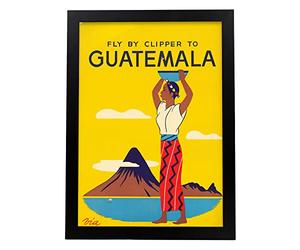 Nacnic Affiche de voyage d'Antique. Vol vers le Guatemala. Illustrations d'annonces vintage pour la décoration intérieure, agences de voyage ... A3, inconnue.