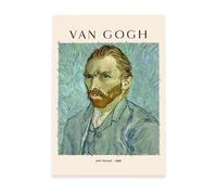 Nacnic Affiche Self-Portrait 1889Tableaux décoratifs pour votre salon, chambre à coucher, foyer. Impressions d'art mural. Impressions murales esthétiques inspirées de Van Gogh A3