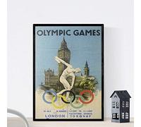 Nacnic Affiche Vintage Affiche Vintage « Jeux classiques de Londres ». Format A4
