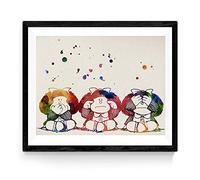 Nacnic. Aquarelle Style Poster Mafalda. Feuilles décoratives Style pour Mur Aquarelle