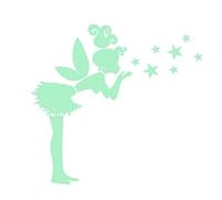 Nacnic Autocollants lumineux dans le noir. Ensemble de stickers fluorescents de Tinkerbell. Déco murale assortiment du Disney pour les chambres d'enfants et bébé, maisons, magasins.