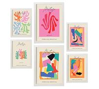 Nacnic Ensemble DE 6 Poster MAISSE. Collection de plaques avec Collage esthétique pour la décoration d'intérieur. Tailles A3 et A4.