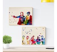 Nacnic Ensemble de deux plaques Trainspotting et Pulp Fiction. Lot de deux affiches pour les amateurs de cinéma. Films créatifs pour le cadrage. Imprimé sur papier 250 grs au format A3 sans cadre.