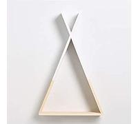 Nacnic Étagère Murale de Style Nordique Blanche. Étagère Murale Bois Triangulaire. Étagère pour Chambre d'enfant, Salon, Chambre de bébé. Étagère Bois Triangulaire de Rangement. Grand