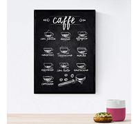 Nacnic feuilles café et vin. Affiche avec la conception est venu. format A4