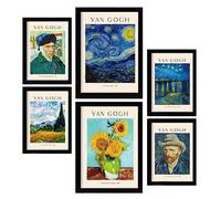 Nacnic Fiche d'affichage Van Gogh. Painter Gallery. Peintures décoratives pour votre salon, chambre, maison. Impressions d'art mural. Tailles A4 et A3