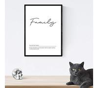 Nacnic Film avec la famille Définition en anglais. Affiche de mots avec les définitions. A4