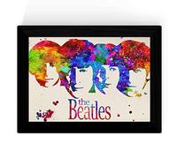 Nacnic Impression d'art du groupe de musique The Beatles (Portrait-visage). Affiche de style éclat de couleur. Au format A3 sans cadre