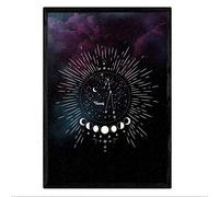 Nacnic Laminant avec la Constellation du Taureau. Affiche avec Le Symbole du Zodiaque Format A3 et étoilé Fond de Ciel