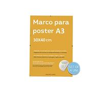 Nacnic - Lot de 4 cadres transparents en verre acrylique sans bords | Protection et présentoir de photos, feuilles, affiches et décoration pour salon, chambre ou bureau | 30 x 40 cm