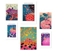 Nacnic Lot de 6 Citrouille Kusama Affiches avec illustration design pour décorer les murs de la maison. Chambres, bureau, boutique Peinture au A3 et A4 Sans cadre