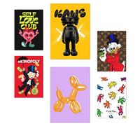 Nacnic Lot de 6 Dessins d'humour de personnages emblématiques Affiches avec illustration design pour décorer les murs de la maison. Chambres, bureau, boutique au A3 et A4 Sans cadre