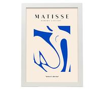 Nacnic Matisse Fauvism Collection Poster 21. Illustrations dans le style d'exposition d'art en couleur pour la décoration intérieure. A3, avec cadre.