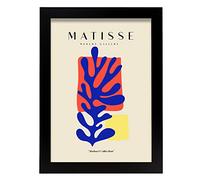 Nacnic Matisse Fauvism Collection Poster 46. Illustrations dans le style d'exposition d'art en couleur pour la décoration intérieure. A4, avec cadre.