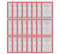 Nacnic - Pack de 24 cadres A4 en rouge | Protection et affichage de photographies, impressions, affiches, peintures et décoration pour salon, chambre ou bureau | A accrocher ou à soutenir