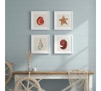 Nacnic Pack d'images pour encadrer Souvenirs DE LA MER. Affiches carrées avec des Images de la mer. Décoration d'intérieur. Feuilles d'encadrement. Papier 250 grs sans Cadre.