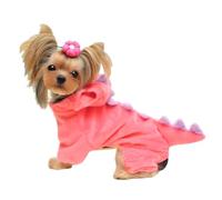 NACOCO Dog Dinosaur Design Costume Rose vêtements pour Animaux de Compagnie pour Chien Moyen et Grand(Rose, 2XL)