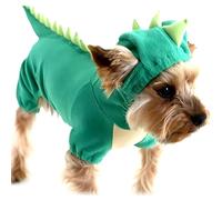 NACOCO Dog Dinosaur Design Costume Rose vêtements pour Animaux de Compagnie pour Chien Moyen et Grand(Vert, L)