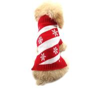 NACOCO Dog Snow Pulls Dog Vacances de Noël Bonhomme de Neige Pulls Pulls Nouvel an de Noël Pull pour Animal Domestique Vêtements pour Petit Chien et Chat(La Neige.M)
