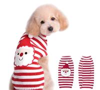 NACOCO Père Noël Pull pour Animal Domestique Chien Vacances de Noël Pulls par Temps Froid Manteau pour Petites à Moyennes Chiens et Chats (M)