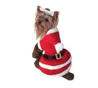 NACOCO pour Animal Domestique Costume de Manteau Chien Chat Père Noël Noël Noël Jupes Manteau pour Chien Chien Costumes, X-Small, Rouge