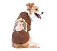 NACOCO Pull classique pour chien avec trou - Motif dinde, vêtements d'hiver chauds pour animaux de compagnie (3XL)