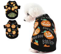 NACOCO Pull d'Halloween en forme de citrouille pour chien - Vêtements en tricot pour chat - Tenue chaude pour chiot pour fête d'Halloween (XL)