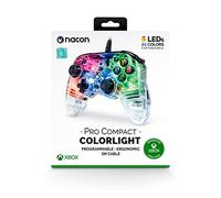 Manette filaire personnalisable Nacon Pro Compact pour Xbox Series X/S/Xbox One/PC Transparent, Vert, Bleu, Rose, Mauve, Noir, Jaune, Rouge, Blanc G