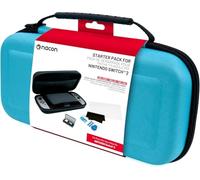 Nacon Pack de 3 éléments pour Switch 2 | 1 Pochette Rigide | 1 Protection d'écran | Boite de Rangement pour Jeux (Bleu)