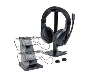 NACON PS4PACK1 écouteur/casque Avec fil Arceau Jouer Noir