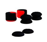 NACON Xbox Series X/S controller cap cap set, various sizes, pack of 6, black and red