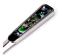 Nacre Pastèque et Coquelicot en métal Noir Lame couteau Office Épée en acier à la main enveloppe Cadeau Ouvre Lettre