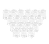 NACTECH 24pcs Récipient de Stockage 40ml Bocal Plastique Transparent Pots de Stockage Bocaux en Plastique Pots Cosmétiques Vide Clair Pots de Voyage avec Couvercle pour Maquillage Crèmes Lotion