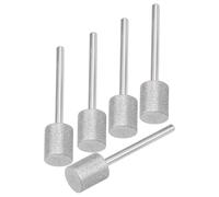 NACX Lot de 12 forets de meulage diamant à tête cylindrique de 10 mm, tige de 0,3 cm, fraise diamantée, pour outil rotatif, 12 pièces