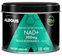 NAD + 100% pur 300 mg avec Niacinamide, Resveratrol et Q10 - Pour 100 jours | 100 petites gélules - Avec Coenzyme Q10 - NAD+ pour l'energie et l'anti age - Sans gluten et vegan - Complement alimentaire