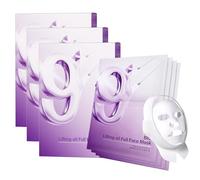 NAD+ BIO Lifting Full Cover Facial Mask, Masque Anti Âge Visage Tissu Hydratant Aux Peptides, Masques Visage Complets Lifting-sil Coréens, Masques Gel Tenseur Au Collagène 3D(3 Box(12 Sheet))