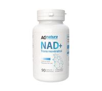 NAD Complément à base de Nicotinamide Pure 90 Gélules 1000 mg - Complexe Anti-Âge et Anti-Fatigue avec Niacine, Trans-Resvératrol et Triméthylglycine